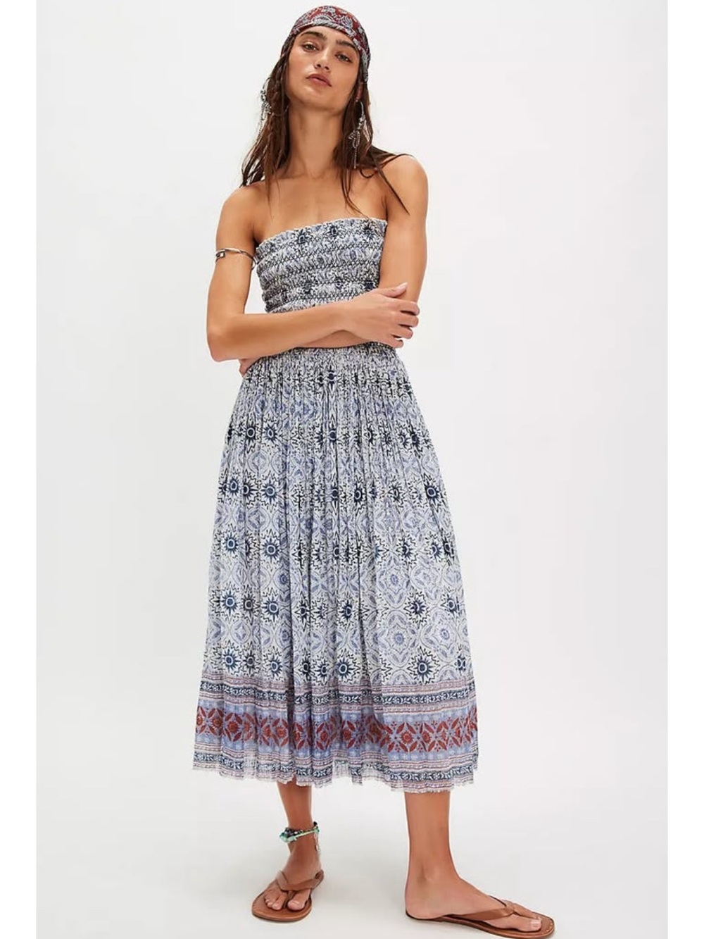Free People Ravenna Printed Convertible Maxi Skirt